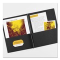 Office Jansan | Avery 47978 0.5 in. Capacity 11 in. x 8.5 in. Prong Fastener Two-Pocket Folder - Black (25/Box) image number 1