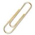 Office Jansan | ACCO A7072532 Jumbo Smooth Gold Tone Paper Clips - Gold (50/Box) image number 2
