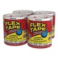 Adhesives & Glues | Flex Seal Products TFSWHTR0405 Flex Tape 4 in. x 5 ft. 39 mil Thick 4 in. Core Strong Rubberized Waterproof Tape - White (4/Carton) image number 0