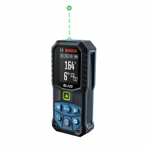 Laser Distance Measurers | Bosch GLM165-27CGL 3.7V BLAZE Connected Green Beam 165 ft. Cordless Laser Measure Kit (1 Ah) image number 0