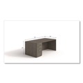 Office Desks & Workstations | Alera AE1NZK-UF3672S TOM 72 in. x 36 in. x 29 in. Seville Series Single Left Pedestal Desk - Walnut image number 1