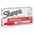 Sharpie 37002 Extra-Fine Needle Tip, Ultra Fine Tip Permanent Marker - Red (1-Dozen) image number 0