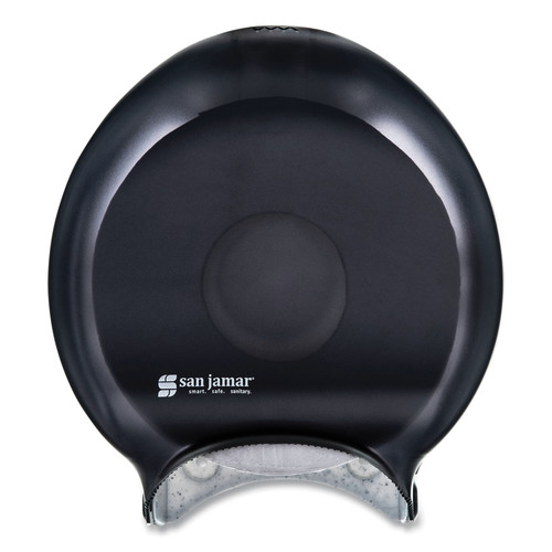Just Launched | San Jamar R2000TBK 10-1/4 in. x 5-5/8 in. x 12 in. Single-Roll Jumbo Bath Tissue Dispenser - Black Pearl image number 0