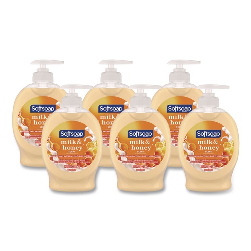 Cleaning & Janitorial Supplies | Softsoap US04965ACT 7.5 oz Liquid Hand Soap Pumps - Milk and Honey Scent (6/Carton) image number 0