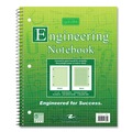 Notebooks & Pads | Roaring Spring 11382 11 in. x 8.5 in. 80-Sheets Wirebound Engineering Notebook - Green Cover (24/Carton) image number 1