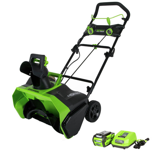 Snow Blowers | Greenworks 26272 40V G-MAX Li-Ion 20 in. Snow Thrower image number 0