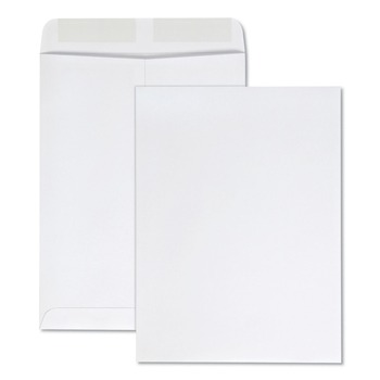 Quality Park QUA41413 9 in. x 12 in. #10 1/2, Square Flap, Gummed Closure, Catalog Envelope - White (100/Box)