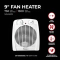 Portable Heaters | Vision Air 1VAHW09 1500/750 Watts 9 in. Wire Element Heater image number 7