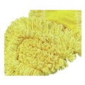 Mops | Rubbermaid Commercial FGJ15100YL00 12 in. x 5 in. Trapper Looped-End Dust Mop Head - Yellow (12/Carton) image number 3