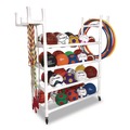 Utility Carts | Champion Sports PECART 19 in. x 61 in. x 62 in. 176 lbs. Capacity Plastic Equipment Cart - White image number 2