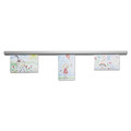 Office Jansan | Advantus 2010 1.5 in. x 48 in. Grip-A-Strip Display Rails - Satin Aluminum image number 2