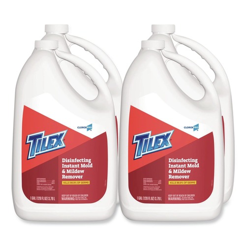 Disinfectants | Tilex 35605 128 oz. Disinfects Instant Mold and Mildew Remover Refill (4/Carton) image number 0
