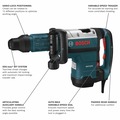 Demolition Hammers | Factory Reconditioned Bosch DH712VC-RT 14.5 Amp SDS-MAX Variable Speed Demolition Hammer image number 1