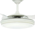 Ceiling Fans | Hunter 59086 48 in. Fanaway White Ceiling Fan with Light and Remote image number 4