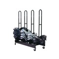 Office Filing Cabinets & Shelves | Champion Sports FBSPR4 24 in. x 59 in. x 68 in. 176 lb Capacity Mobile Four-Stack Shoulder Pad Rack - Black image number 0