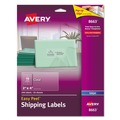 Office Jansan | Avery 08663 2 in. x 4 in. Matte Clear Easy Peel Mailing Labels with Sure Feed Technology for Inkjet Printers - Clear (10/Sheet, 25 Sheets/Pack) image number 0