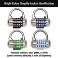 Office Jansan | Master Lock 1534D 2.5 in. Wide Password Plus Hardened Steel Shackle Combination Lock - Chrome/Assorted image number 8