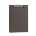 Office Jansan | Universal UNV40311 Low-Profile Plastic Clipboard with 0.5 in. Clip Capacity for 8.5 x 11 Sheets - Translucent Black image number 0