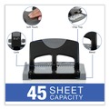 Office Jansan | Swingline A7074136 45-Sheet SmartTouch 3-Hole Punch 9/32 in. Holes - Black/Gray image number 4