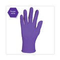 Disposable Gloves | Ansell 55082 6 mil Thick 9.5 in. Long Powder-Free PURPLE NITRILE Exam Gloves - Medium, Purple (100/Box) image number 1