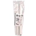 Cups and Lids | Fabri-Kal 9508068 Kal-Clear/Nexclear Flat Lid with No Slot Plastic Drink Cup Lids Fits 9 oz. to 10 oz. Cold Cups - Clear (2500/Carton) image number 2