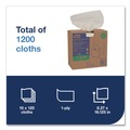 Cleaning Cloths | Tork 500176 1-Ply 8.3 in. x 16.1 in. Light Duty Cleaning Cloth Pop Up Box - White (10/Carton) image number 3