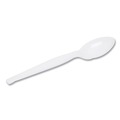 Cutlery | Dixie TH217 Heavyweight Plastic Cutlery Teaspoons - White (1000/Carton) image number 2