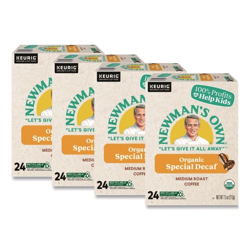 Food Service | Newman's Own Organics 5000351722 Coffee K-Cups - Special Decaf (96/Carton) image number 0