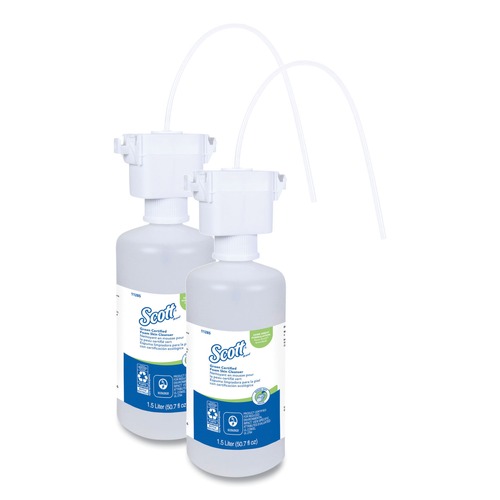 Cleaning & Janitorial Supplies | Scott KCC 11285 Fragrance-Free 1.5 L Refill Essential Green Certified Foam SKin Cleanser (2-Piece/Carton) image number 0