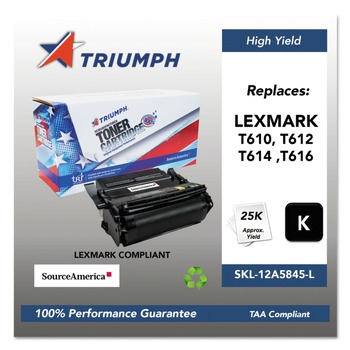 Triumph 751000NSH0210 Remanufactured 12A5845 25,000 Page-Yield High-Yield Toner - Black