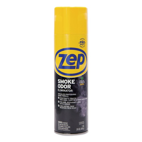 Odor Control | Zep Commercial ZUSOE16 16 oz. Spray Can Smoke Odor Eliminator - Fresh Scent image number 0