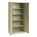 Office Filing Cabinets & Shelves | Alera 25766 36 in. x 18 in. x 72 in. 5 Shelves Economy Assembled Storage Cabinets - Putty image number 2