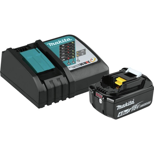 Battery and Charger Starter Kits | Makita ADBL1840BDC1 Outdoor Adventure 18V LXT 4 Ah Lithium-Ion Battery and Rapid Optimum Charger Kit image number 0