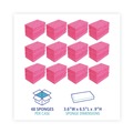 Cleaning & Janitorial Supplies | Boardwalk A21BWK 0.9 in. Thick 3.6 in. x 6.5 in. Cellulose Sponges - Small, Pink (2/Pack, 24 Packs/Carton) image number 7