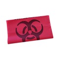 Office Jansan | Boardwalk A6639PRK 33 in. x 39 in. 1.3 mil 33 gal. Linear Low Density Health Care Trash Can Liners - Red (150/Carton) image number 2