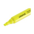 Office Jansan | Universal UNV08866 Chisel Tip Desk Highlighter Value Pack - Fluorescent Yellow Ink, Yellow Barrel (36/Pack) image number 3