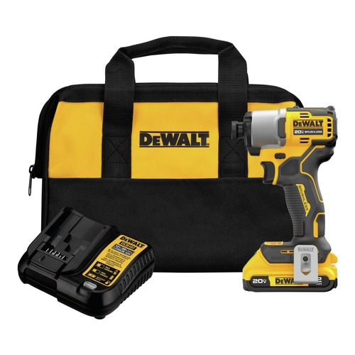 Impact Drivers | Factory Reconditioned Dewalt DCF840D1R 20V MAX Brushless Lithium-Ion 1/4 in. Cordless Impact Driver Kit (2 Ah) image number 0
