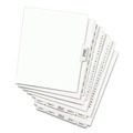 Office Jansan | Avery 01332 11 in. x 8.5 in. 25-Tab 51 to 75 Avery Style Preprinted Legal Exhibit Side Tab Index Dividers - White (1-Set) image number 0