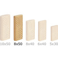 Stationary Tool Accessories | Festool 493299 8mm x 22mm x 50mm Domino Beech Tenons (600-Pack) image number 0