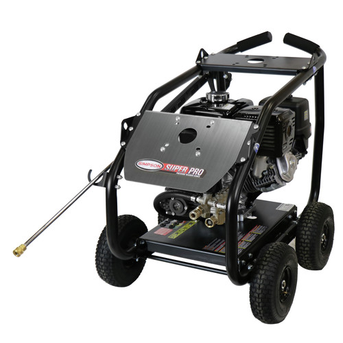 Pressure Washers | Simpson 65206 4400 PSI 4.0 GPM Direct Drive Medium Roll Cage Professional Gas Pressure Washer with Comet Pump image number 0