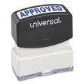 Office Jansan | Universal UNV10043 Pre-Inked One-Color Approved Message Stamp - Blue image number 0