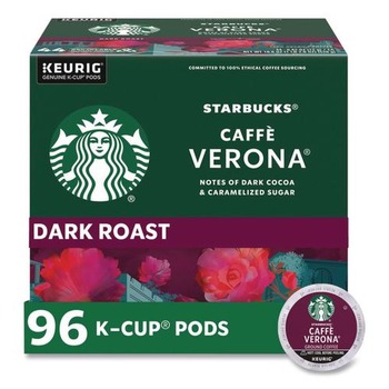Starbucks 12434951 Coffee K-Cups Pack - Caffe Verona (96/Carton)