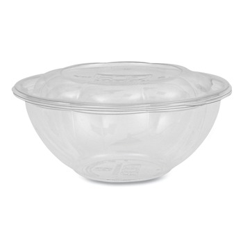 Eco-Products EP-SB24 24 oz. Renewable and Compostable Salad Bowls with Lids (150/Carton)