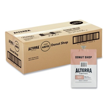 FLAVIA 48019 0.28 oz. Pouch Alterra Coffee Freshpack - Donut Shop (100/Carton)