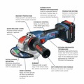 Angle Grinders | Factory Reconditioned Bosch GWX18V-13CB14-RT PROFACTOR 18V Spitfire X-LOCK Connected-Ready 5 - 6 in. Cordless Angle Grinder Kit with Slide Switch (8.0 Ah) image number 4