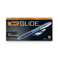 Office Jansan | BIC VCG11 BLU GLIDE 1 mm Medium Ballpoint Pen - Blue Ink/Translucent Blue/Blue Barrel (1-Dozen) image number 0
