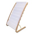 Office Furniture & Lighting | Alba DDEXPO8WBC 22.8 x 19.69 x 36.61 Literature Floor Display Rack - White/Woodgrain image number 0