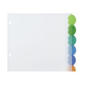 Office Jansan | Avery 11201 11 x 8.5 Insertable Style Edge Tab Plastic Dividers - Translucent (8-Pieces/Set) image number 3