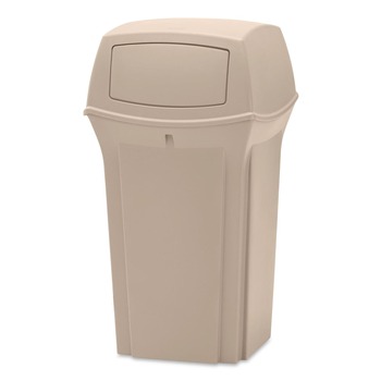 Rubbermaid Commercial Ranger 35-Gallon Fire-Safe Structural Foam Container - Beige