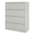  | Alera 25510 42 in. x 18.63 in. x 52.5 in. 4 Legal/Letter Size Lateral File Drawers - Light Gray image number 1